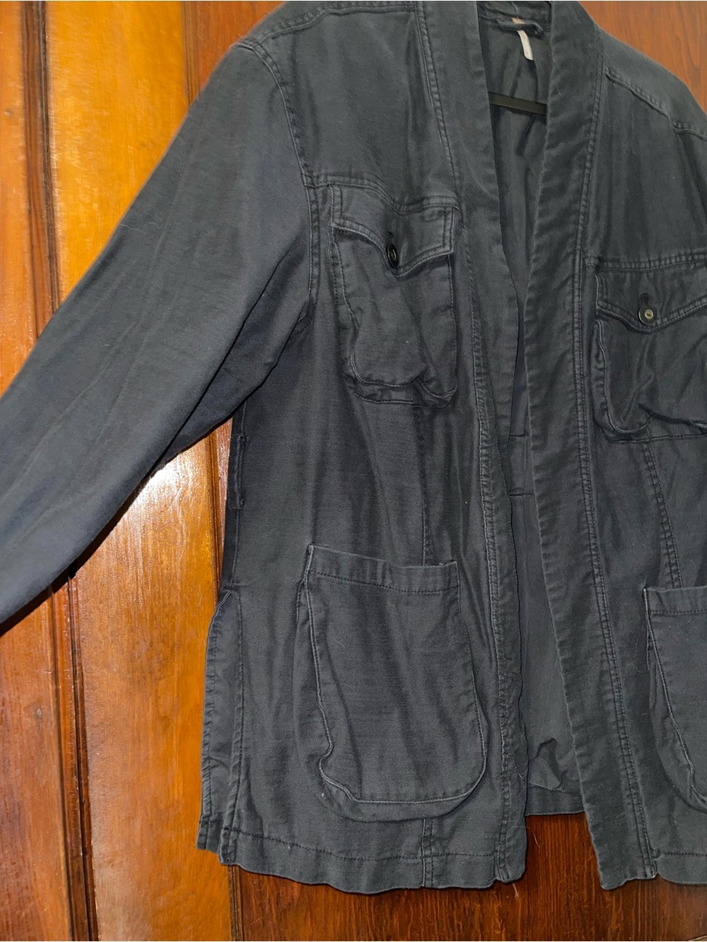 Free People Navy Utility Jacket - Picture 4 of 9